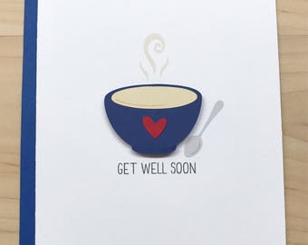 Get Well Soon Card, Thinking of You Card, Feel Better Soon Card, Cute Get Well Soon Card, Blank Get Well Soon Card, Hospital Card, Get Well