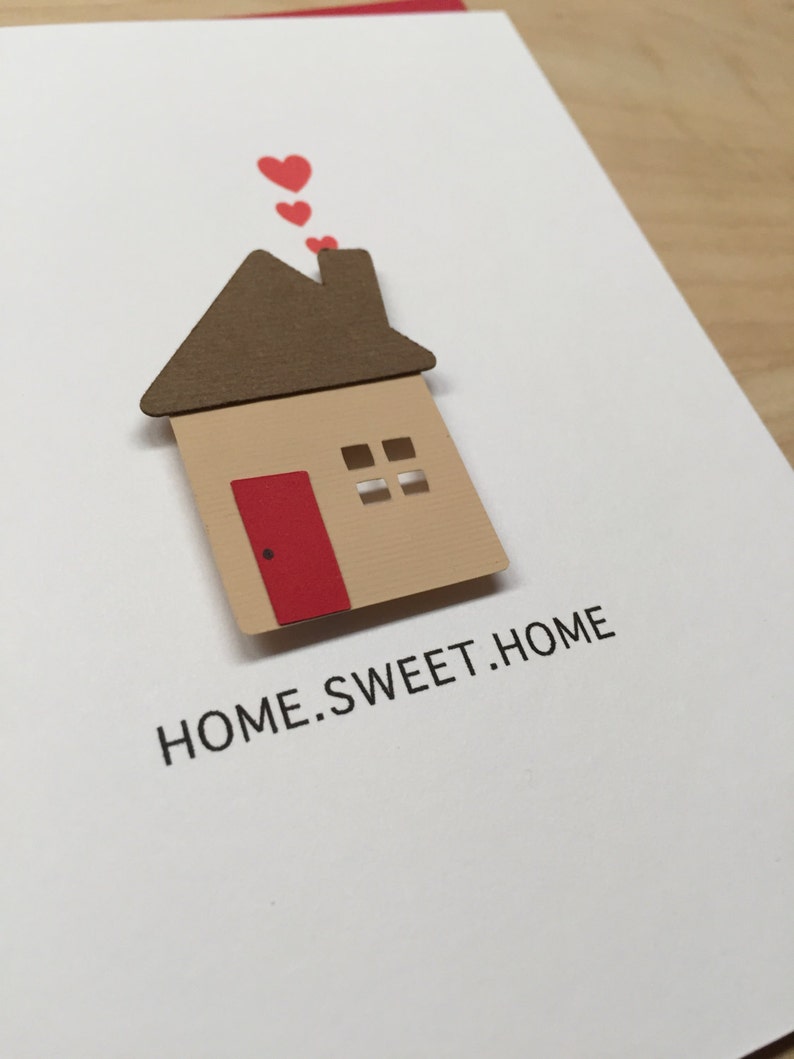 Housewarming Card, New Home Congratulations Card, Housewarming, Home Sweet Home, Congratulations on your new home, Home Sweet Home Card image 2