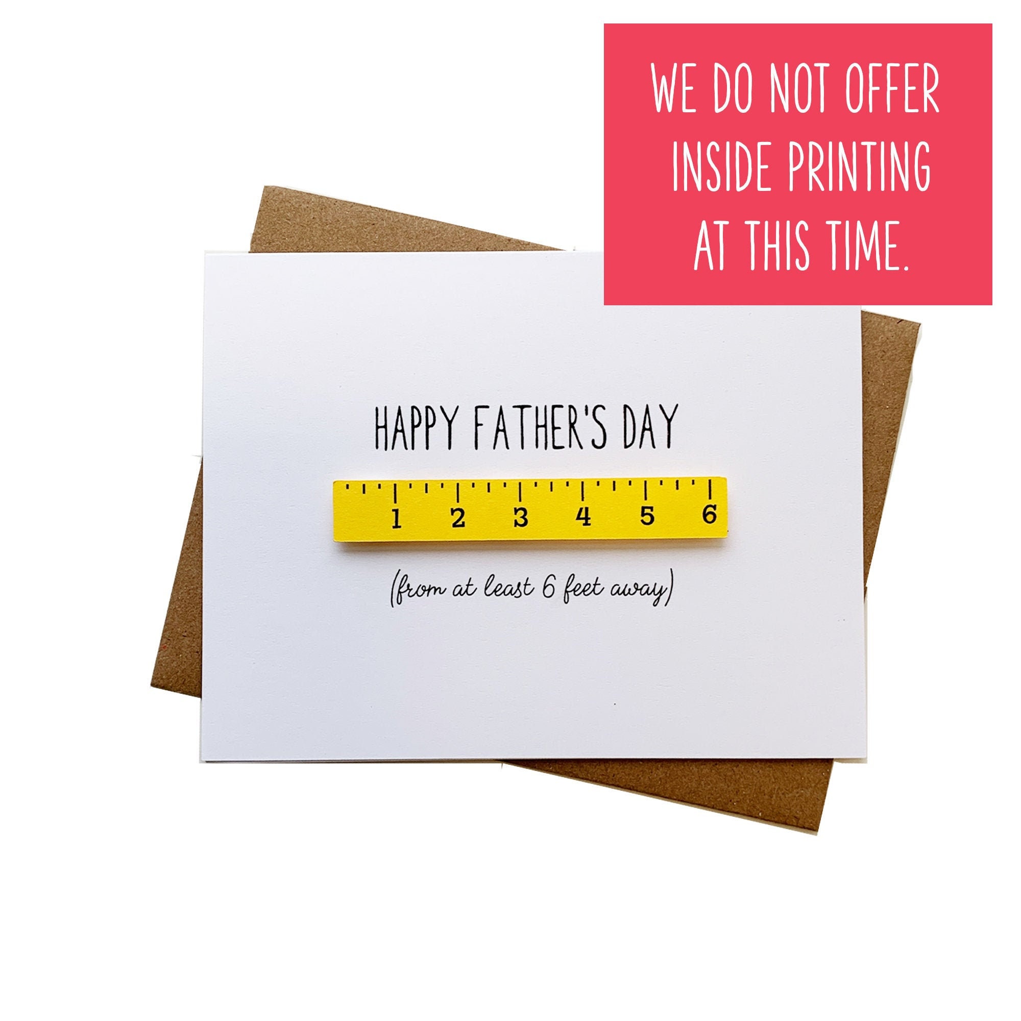 Quarantine Father's Day Card, Social Distance Father's Day Ca…