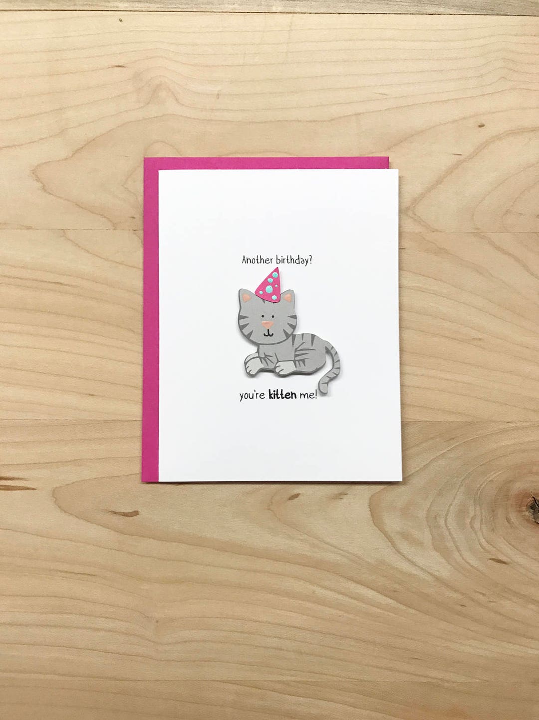 Cat Birthday Card Funny Birthday Card Kitten Birthday Card - Etsy UK