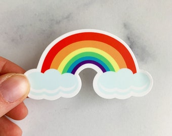 Rainbow Sticker, Funny Sticker, Rainbow Stickers, Stickers for Hydroflask, Laptop stickers, Rainbow Waterproof Vinyl Sticker, Stickers