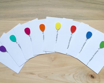 Happy Birthday Card Set Cute Birthday Cards Set of Happy Birthday Cards Assorted Birthday Cards, Handmade Birthday Cards, Boxed Birthday