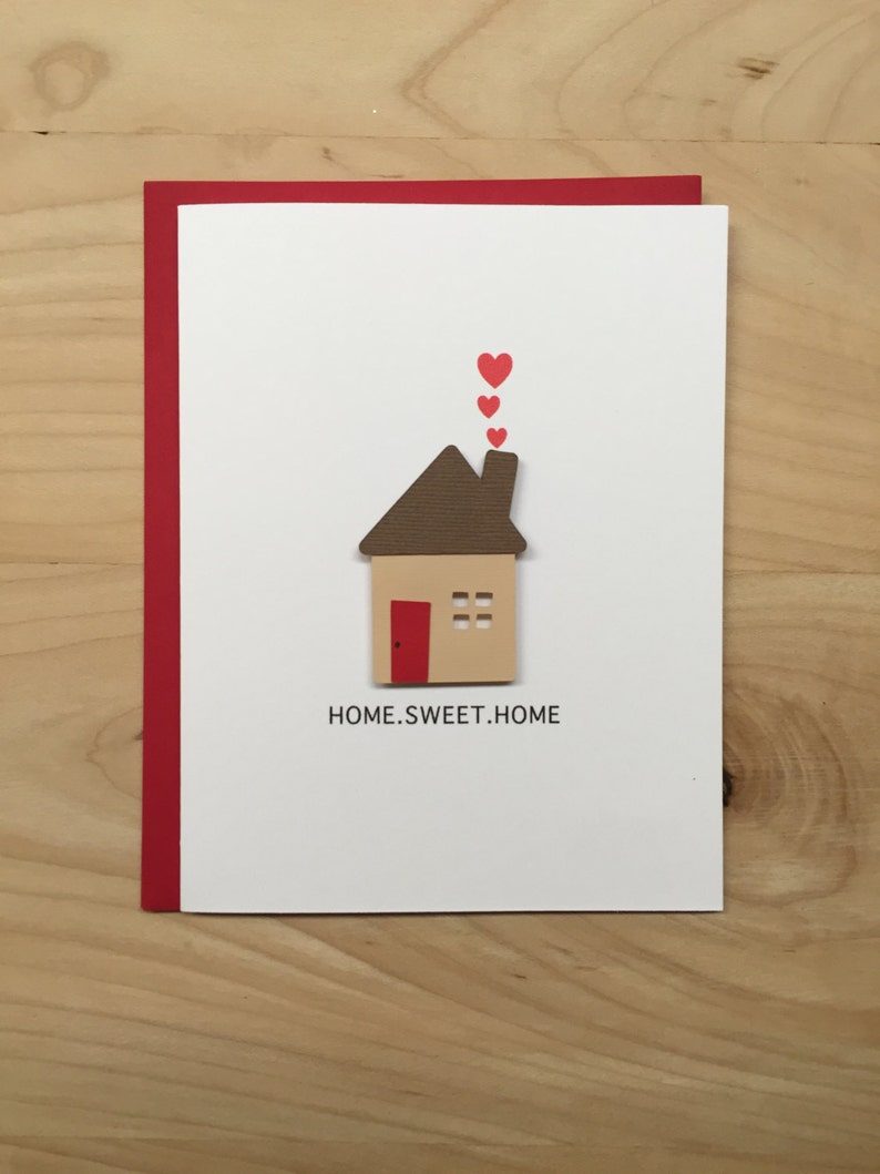 Housewarming Card, New Home Congratulations Card, Housewarming, Home Sweet Home, Congratulations on your new home, Home Sweet Home Card image 4