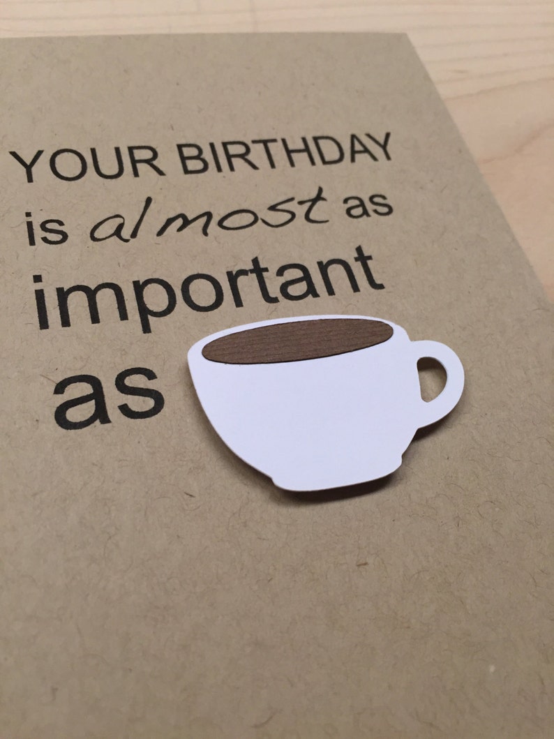 Funny Coffee Birthday Card Funny Birthday Card Coffee Lover Etsy