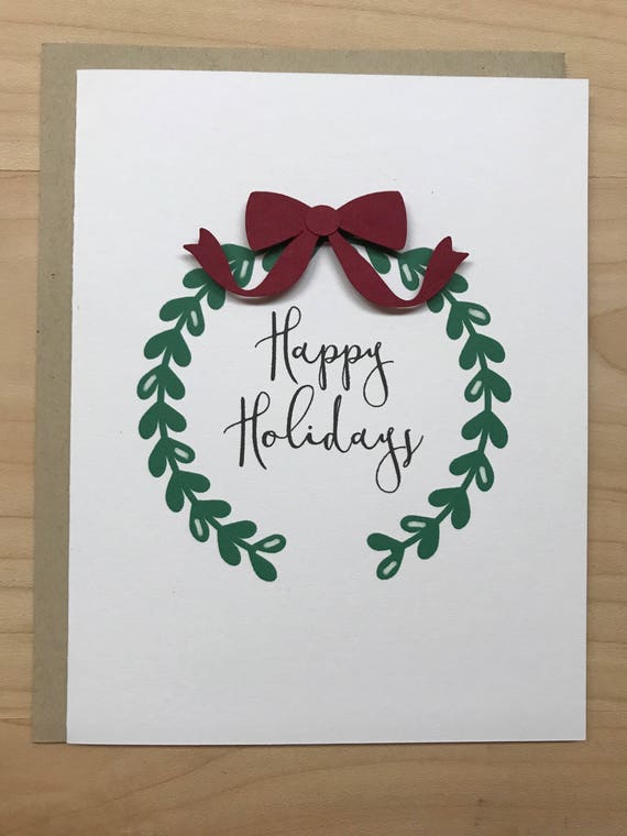 happy-holidays-card-happy-holidays-wreath-blank-christmas-etsy
