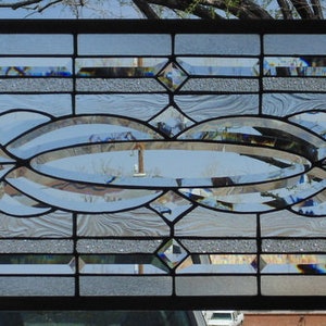 Suncatcher Glass Bevel 2 x Regalead RB435.1 stained glass lead window 
