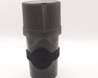 Black Multi-Function Storage Grinder + Save-A-Bowl Silicone Band