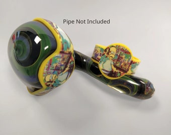 2 Pack Homer Van Gogh Glass Pipe Bowl Savers (save-a-bowl)