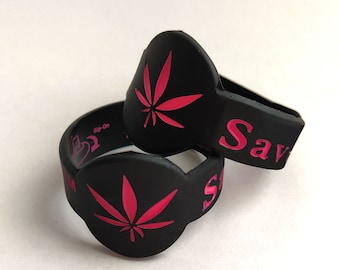 2 x Pink Leaf Silicone Bowl Saver(save-a-bowl)