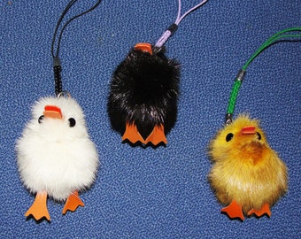 Mink Duck Cell Phone Charm