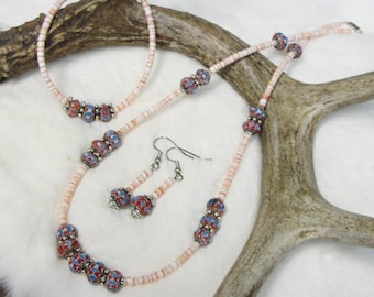 Chevron Necklace, Bracelet & Earring Set