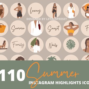 110+ Summer Instagram Story Highlights Trendy Fashion Illustration IG Icons Story Highlight Stories Cover Social Media Icon For Instagram