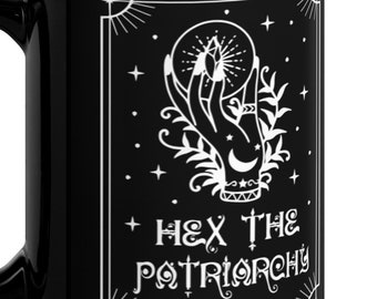 Hex The Patriarchy Mug: Feminist Coffee Mug, Witchcraft Gift