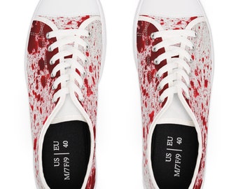 Women's Bloody Cosplay Low Top Sneakers