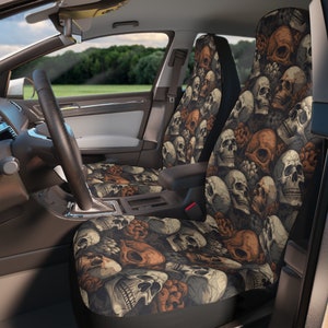 Creepy Skull Car Seat Covers