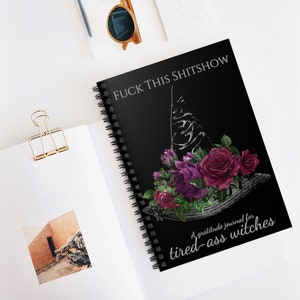 Fuck This Shitshow Witch Hat Spiral Notebook - Funny Lined Journal