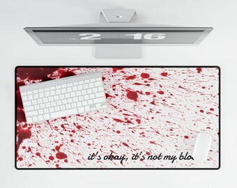 blood splatter desk mat | Desk Mats