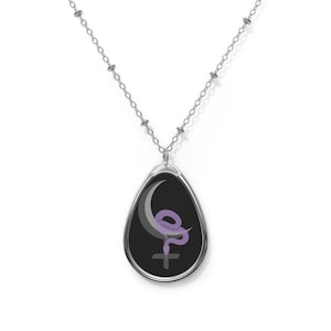 Lilith Sigil Necklace: Brass Occult Jewelry