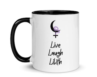 Lilith Mug: Dark Moon Ceramic Coffee Mug
