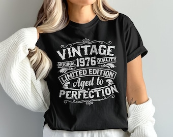 Vintage 1976 Aged to Perfection T-Shirt: Limited Edition Comfort Colors Tee