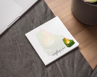 Funny Dumpster Fire Notepad: Quirky Office Stationery