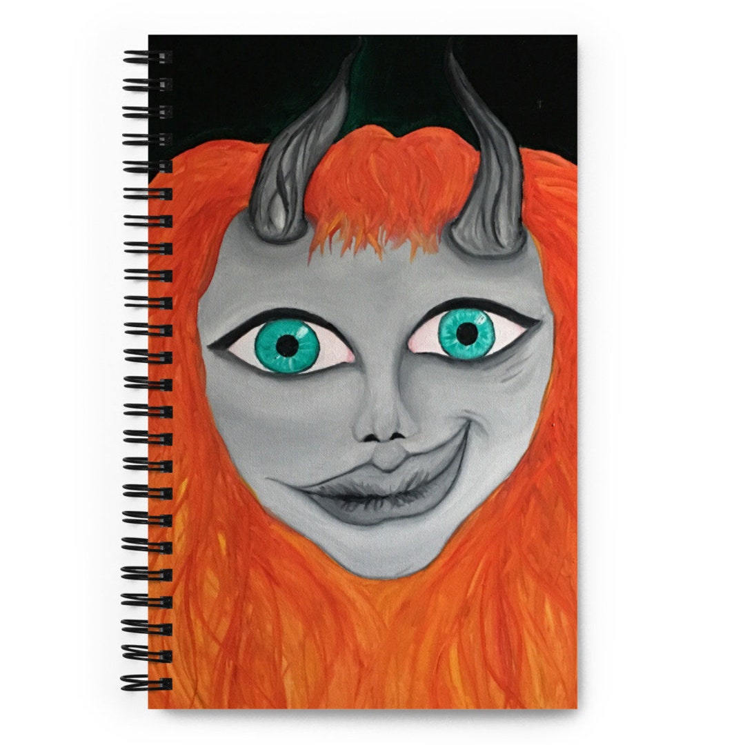 She Devil Notebook: Original Oil Painting, Wire-bound Journal - Etsy