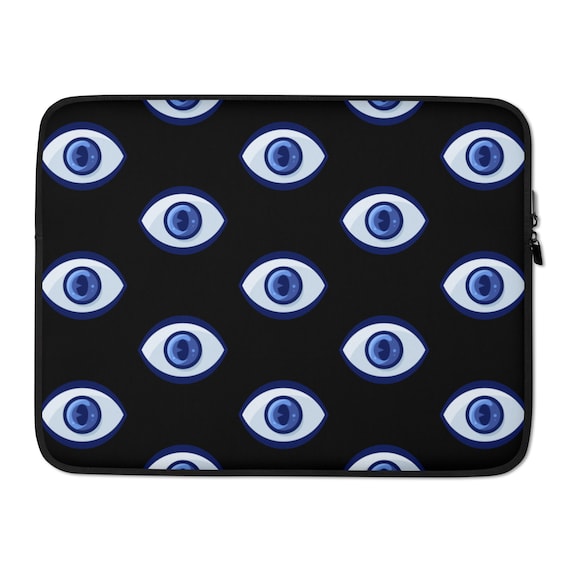 Evil Eye Laptop Sleeve: Padded Neoprene Laptop Case