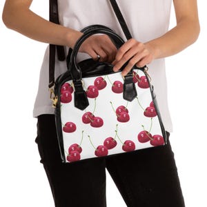 Cherries Shoulder Handbag, Crossbody Purse, Gift for Her, Mother&#39;s Day Gift