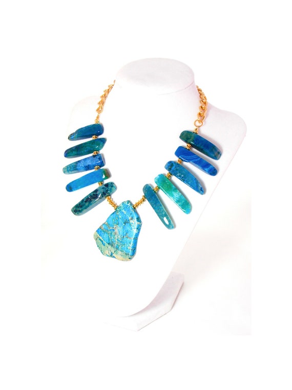 Ocean Blue Agate /& Jasper Set
