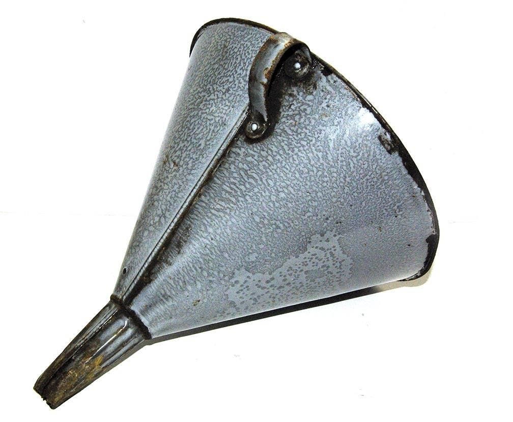 Antique Graniteware Funnel extra large size enamelware funnel Etsy
