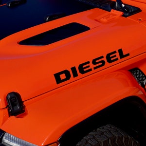 Diesel Hood Decals for your Jeep Wrangler JL and Gladiator JT