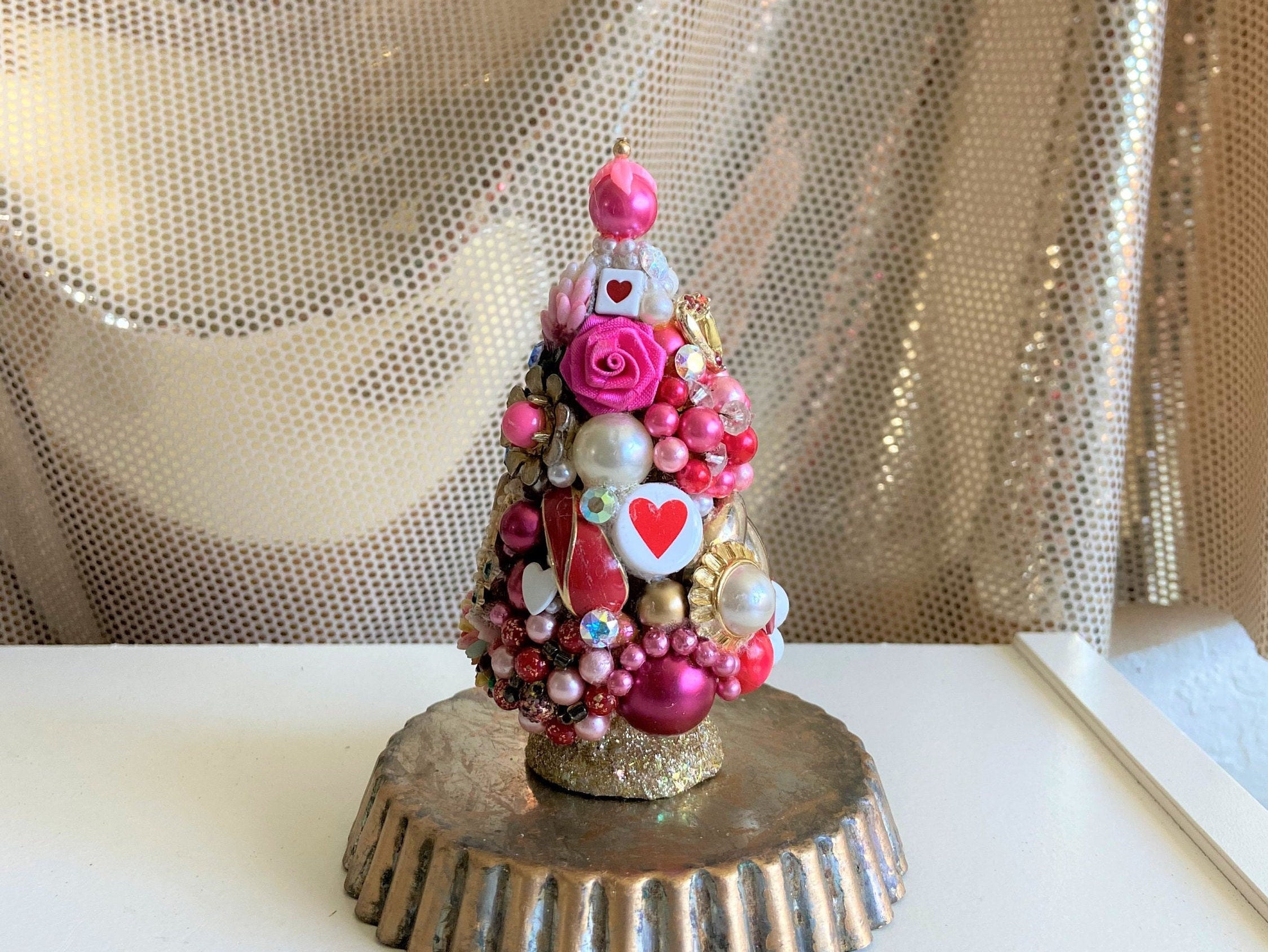 Love Jeweled Tree Valentines Christmas Tree Vintage | Etsy