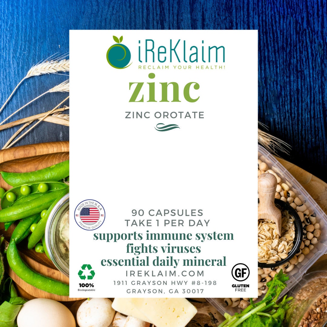 Zinc Nutrient Supplement Capsules Supports Immune System Etsy