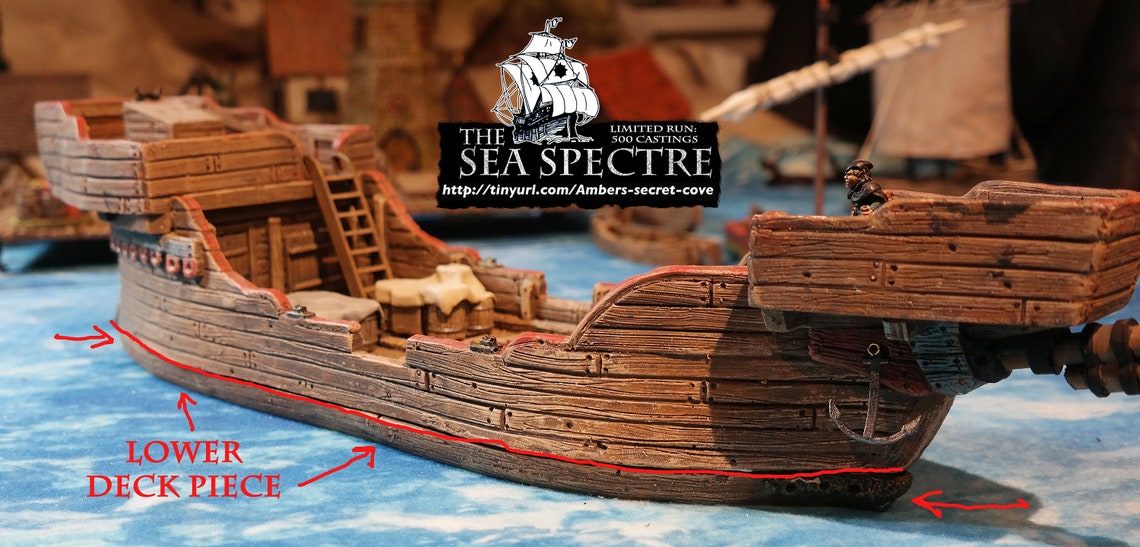 The Sea Spectre Bundle With Lower Deck 28mm Tabletop Sailing - Etsy