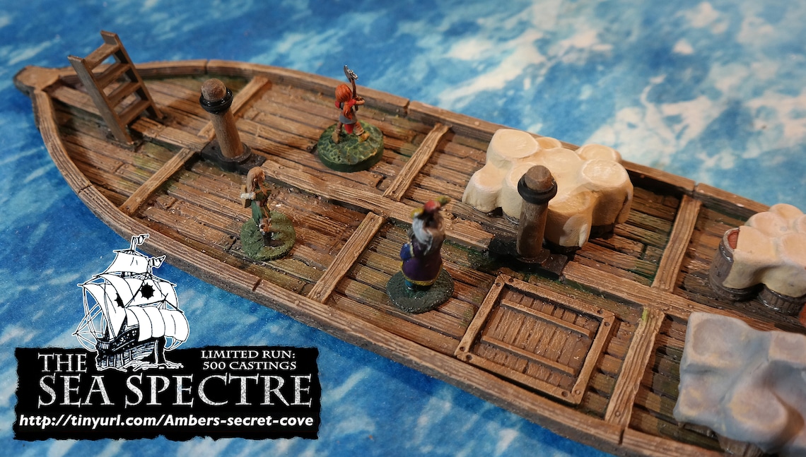 The Sea Spectre Bundle With Lower Deck 28mm Tabletop Sailing - Etsy