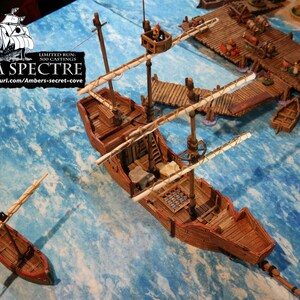 The Sea Spectre 28mm Tabletop Sailing Ship Limited to 500 - Etsy