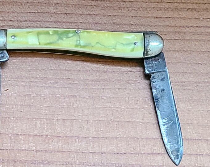 Vintage Pocket Knife 2 Blade Folding Knife 1940s Camping Etsy