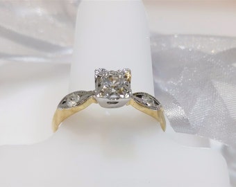 Art deco engagement ring | Etsy