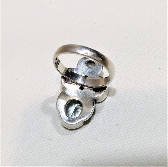 Sterling Silver Multi Gemstone Statement Ring, Na… - image 4