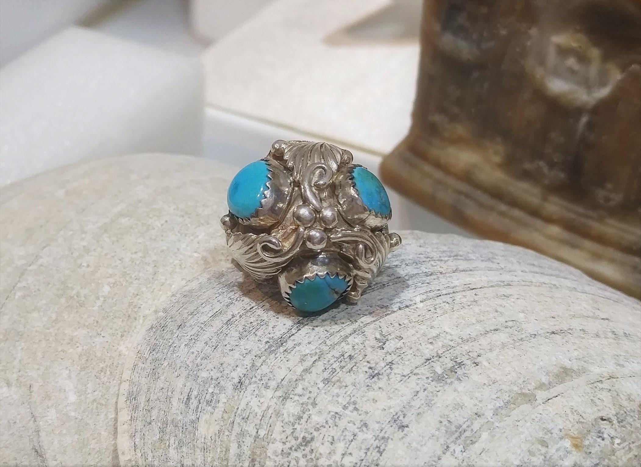 Rose Castillo/RC刻印/バングル/ナバホ スターリングシルバー Rose