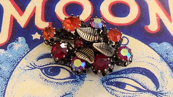 Mid-Century Modern Austrian Rhinestone Brooch, Vi… - image 10