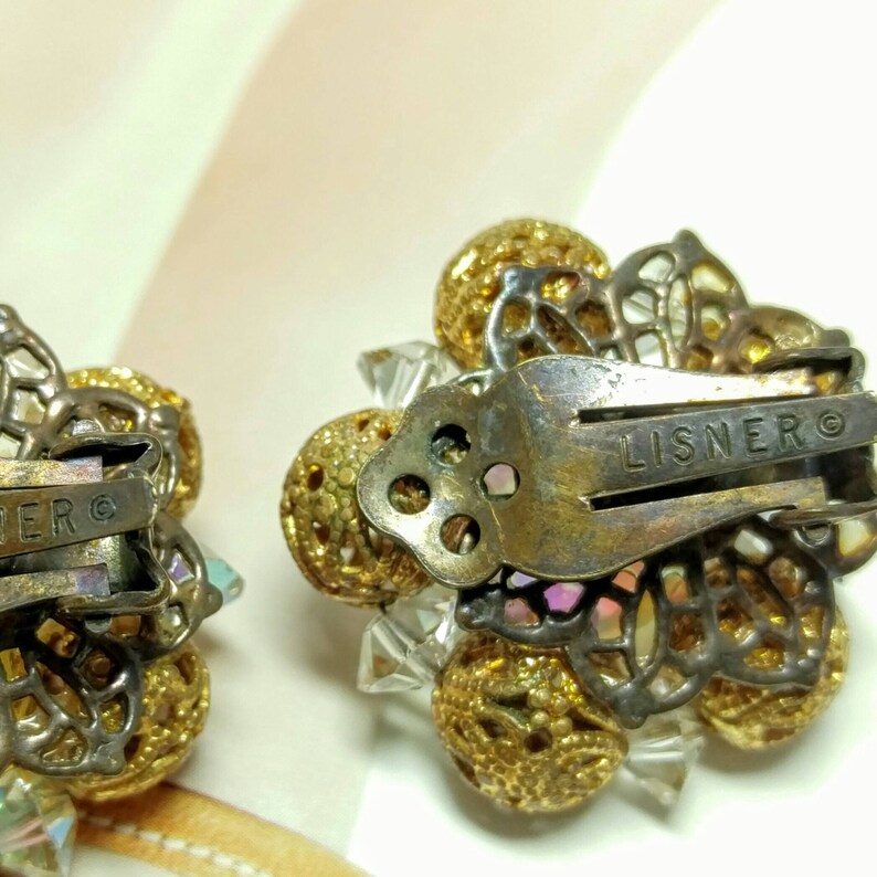 Vintage Clip on Earrings Lisner Gold Earrings 21st Birthday Etsy UK