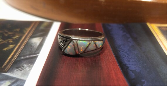 Sterling Silver Aa Natural Opal Ring October Birthstone Opals Etsy