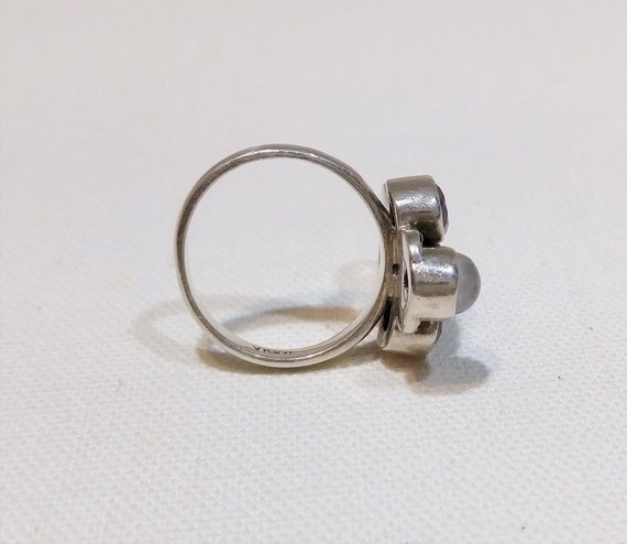 Sterling Silver Multi Gemstone Statement Ring, Na… - image 3