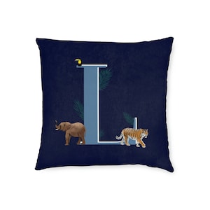 L, Personalised Velvet Initial Pillow, Letter Cushion, Alphabet Pillow, Monogrammed Pillow, Nursery Decor, New baby gift, Kids Room Decor