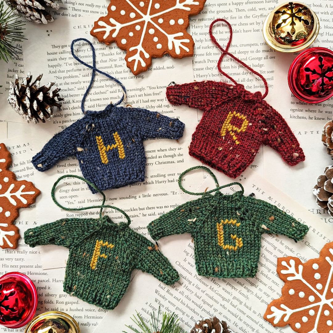 Harry Potter Christmas Ornamentsweasley Sweaters..printed Both