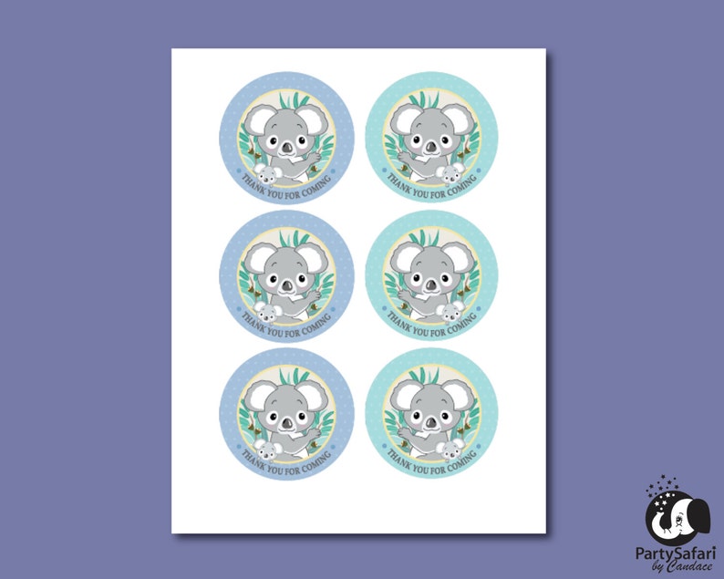 Koala Bear Boy Printable Favor Tags For Birthday Or Baby Shower Party Safari By Candace Instant Download Koala Thank You Gift Tags Party Supplies Paper Party Supplies 330 Co Il