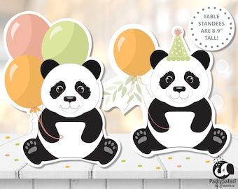 Panda DIGITAL Free-Standing Stand-Alone Cutouts // Panda Party Decor // Instant Download // Printable PA05
