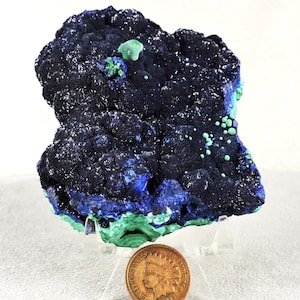 Azurite Druzy and Malachite, Morenci Arizona, M2531, from Arizonacrystalco