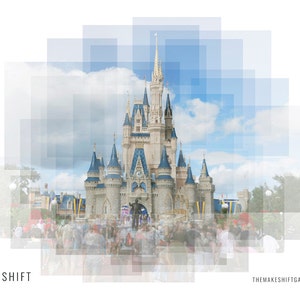 WDWウォルトディズニーワールドシンデレラ城絵画 WDW50th】ウォルトディズニーワールド50周年はこんな感じに